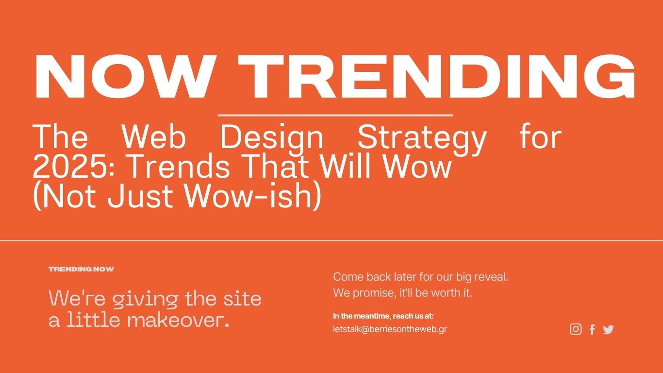 Web design trends for 2025